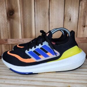 Adidas Ultraboost Light Shoes Mens 7 Black Blue Orange Yellow Running Sneakers